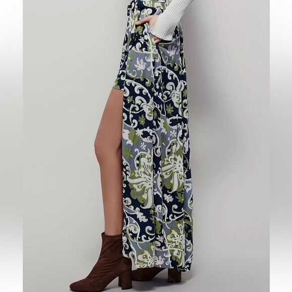 Free People Young Thing Maxi/Mini Wrap Skirt with Pockets Size 10 - Picture 3 of 8